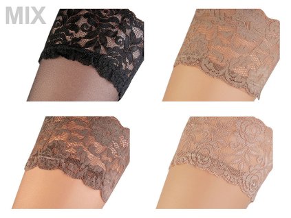 Punčochy dámské Calze samodržící 20den (Balení 1 pár, Varianta 3/4 visone)