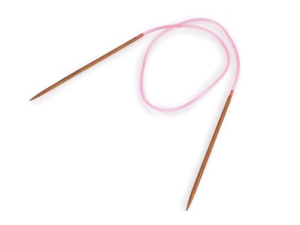 Kruhové jehlice bambusové č. 2-8 (Balení 1 ks, Varianta 1 (2 mm) bambus tmavý)