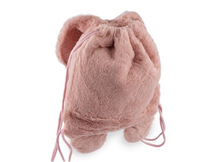 Dětský plyšový vak králíček 25x27 cm (Balení 1 ks, Varianta 1 pudrová)