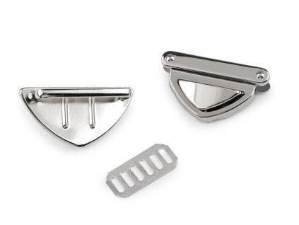 Sada zapínání na tašku 42x27 mm (Balení 1 sada, Varianta 1 nikl)