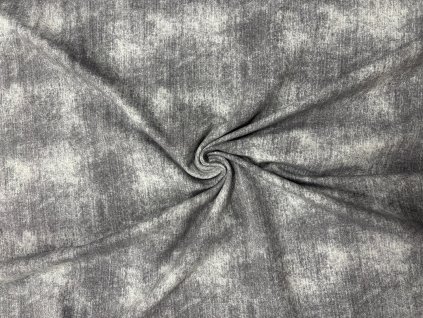 Teplákovina světle šedá odřený vzhled