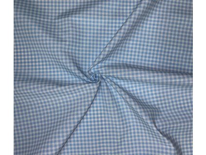 bavlna rezna kosticky svetle modre na bile