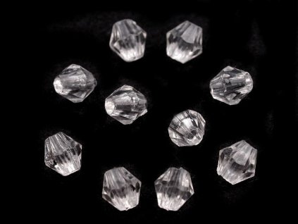 Plastové korálky cínovky / sluníčko 4x4 mm (Balení 20 g, Varianta 16 růžová)