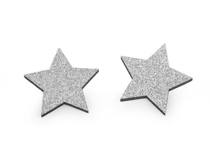 Dřevěná hvězda k nalepení Ø30 mm (Balení 10 ks, Varianta 3 černá)