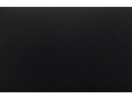 Bavlněný úplet 100 % bavlna, 180 g/m2 černý DOPRODEJ 0,55 m