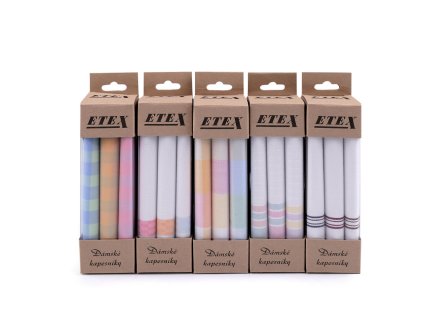 Dámský kapesník / dárková krabička (Balení 1 krab., Varianta mix náhodných variant)