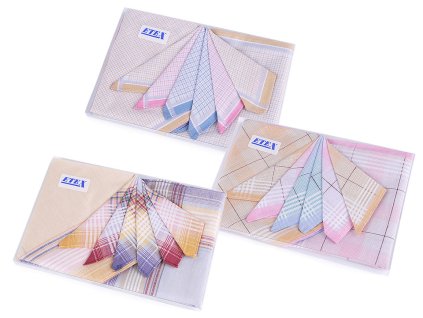 Dámský kapesník / dárková kazeta (Balení 1 krab., Varianta mix náhodných variant)