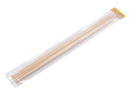 Dřevěné tyčky délky 50 cm macrame (Balení 4 ks, Varianta přírodní sv.)