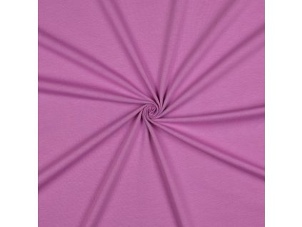 BIO bavlněný úplet jednolíc light violet - PŘEDOBJEDNÁVKA