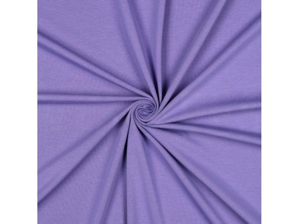 BIO bavlněný úplet jednolíc dark lavander - PŘEDOBJEDNÁVKA