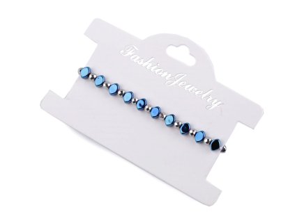 Náramek pružný hematitový (Balení 1 ks, Varianta 1 stříbrná zlatá)