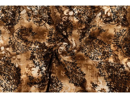 uplet tenky rayon hneda s kasmirem