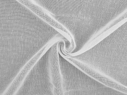 Záclona / voál s olůvkem se strukturou připomínající len šíře 300 cm (Balení 1 m, Varianta bílá)