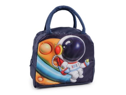 Termotaška skládací svačinová 21x17 cm (Balení 1 ks, Varianta 1 modrá tmavá kosmonaut)