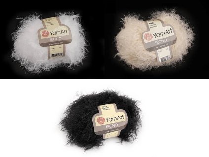 Pletací příze Tecno 50 g (Balení 1 ks, Varianta 1 (01) bílá)