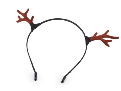 Čelenka do vlasů vánoční / párty (Balení 1 ks, Varianta černá)