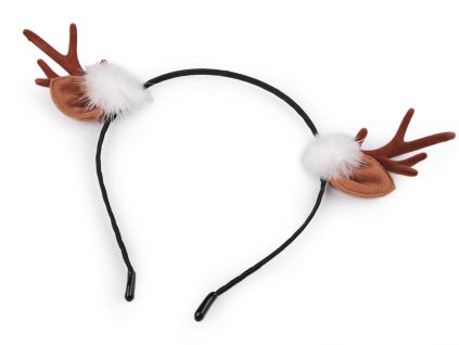 Čelenka do vlasů vánoční / párty (Balení 1 ks, Varianta 2 černá)