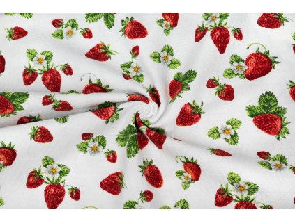 Vaflovina jahody šíře 240 cm