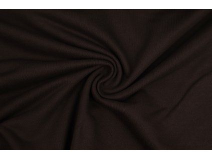 Teplákovina elastická tmavě hnědá 250 g/m2