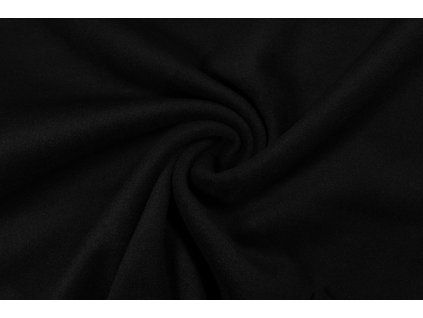 Kabátovina s příměsí vlny černá