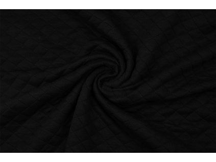 Úplet prošívané čtverce černý DOPRODEJ 0,3 M