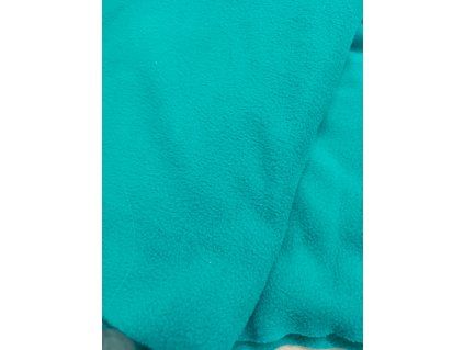 Polar fleece tmavý mint  190 g/m2 - DOPRODEJ 0,5 m