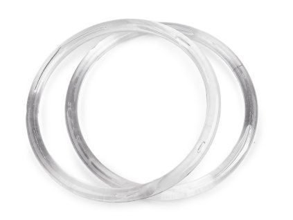 Plastová ucha na tašky Ø16 cm (Balení 2 ks, Varianta transparent)