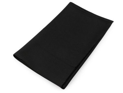 Úplet elastický PES žebrovaný - tunel (Balení 1 m, Varianta černá)