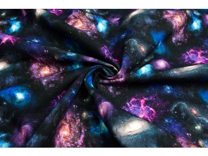 bavlnene platno galaxie