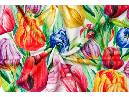teplakovina tulipany