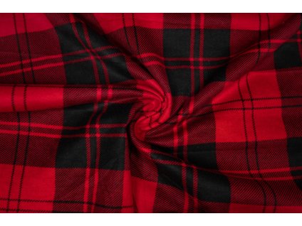 flanel cerveno cerna kostka