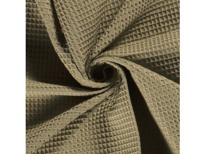 bavlna vafle svetla khaki