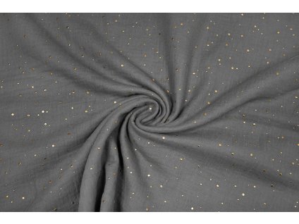 facovina zlate plasticke tecky na sede