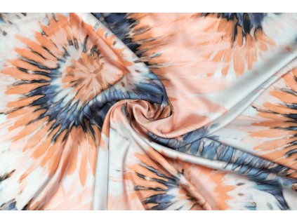 umele hedvabi silky batikovy vzor