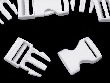 Spona trojzubec šíře 25 mm (Balení 5 pár, Varianta 2 (2) černá)