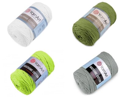 Pletací příze Macrame Cotton 250 g (Balení 1 ks, Varianta 2 (764) oranžovožlutá)