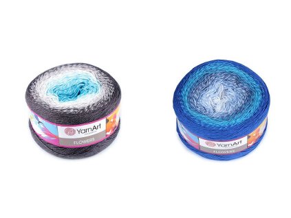 Pletacia priadza Flowers 250 g (Balení 1 ks, Varianta 1 (268) béžová)