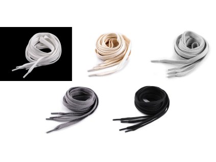 Bavlněné tkaničky do bot / tenisek / mikin délka 130 cm (Balení 2 ks, Varianta 2 (0000) režná světlá)