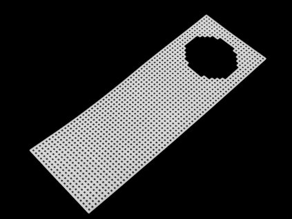 Plastová kanava / mřížka vyšívací záložka do knihy 8,7x24,8 cm