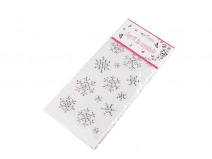 Samolepky kamínkové hvězdy (Balení 1 karta, Varianta 3 crystal hvězda)