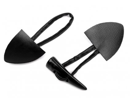 Designové zapínání s rohem (Balení 10 pár, Varianta 1 černá)