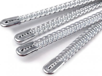 Výztuž do korzetu šíře 5 mm více délek (Balení 4 ks, Varianta 2 25 cm stříbrná)