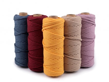 Šňůra / příze s duší Ø5 mm (Balení 10 m, Varianta 2 /037 režná světlá)