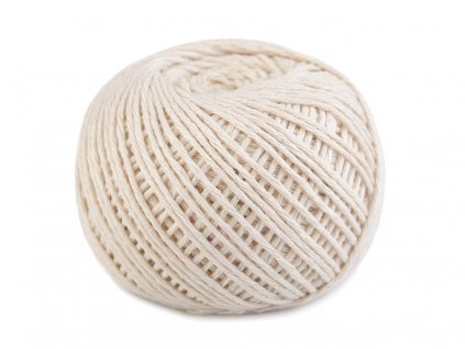 Bavlněný provázek / knot Ø1,5 mm (Balení 1 ks, Varianta režná světlá)