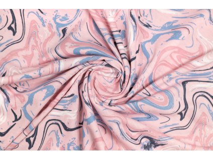 bavlneny uplet abstrakt na svetle ruzove 100 bavlna