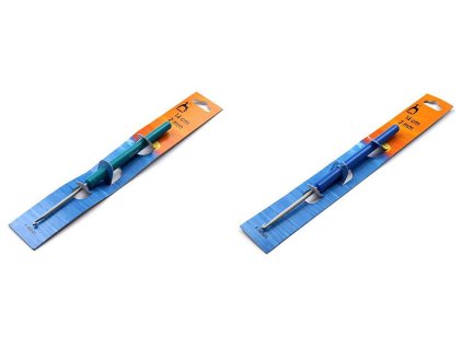 Háček na háčkování s rukojetí vel. 2; 2,5; 3 a 3,5 Pony (Balení 1 ks, Varianta 2,5 mm viz foto)