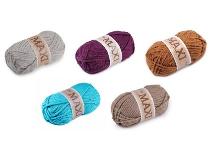 Pletací příze Jumbo Maxi 100 g (Balení 1 ks, Varianta 2 (1113) béžová světlá)