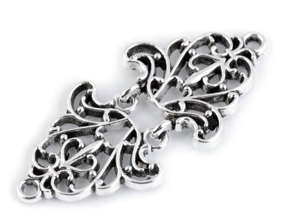 Ozdobné filigránové zapínání (Balení 1 pár, Varianta nikl)