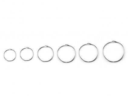 Rozpojovací / knihařský kroužek (Balení 10 ks, Varianta 3 (Ø45 mm) nikl)