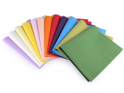 Pěnová guma Foamiran k výrobě květů 60x70 cm (Balení 1 ks, Varianta 1 (001) bílá mléčná)